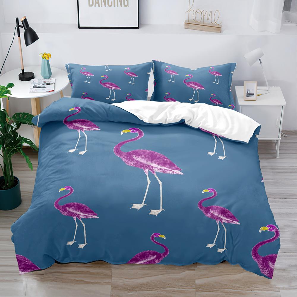 Bedding Three-Piece Bird Cartoon Game 3D Digital Printing Kit