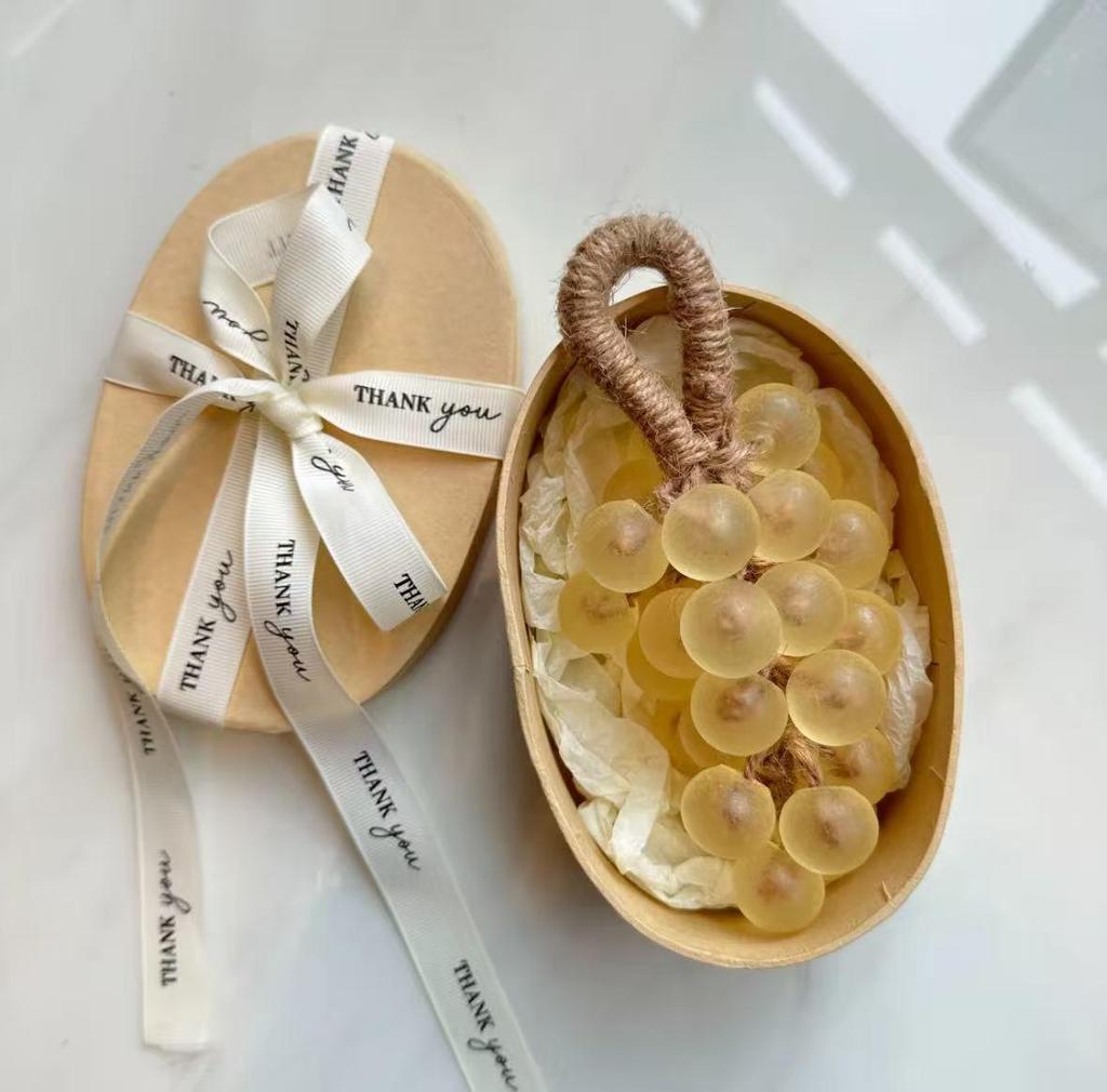 Crystal Grape Soap Cluster - Fun Birthday Gift and Decorative Bathroom Souvenir