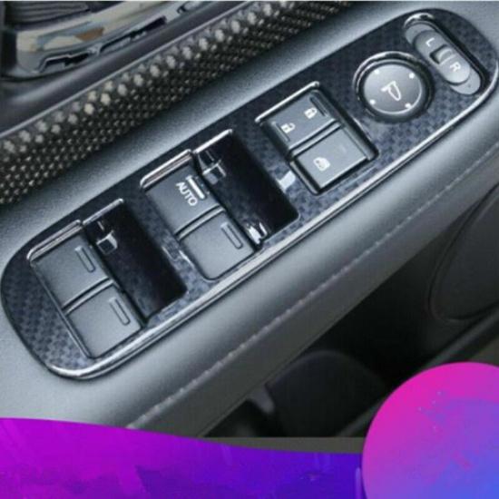 4X Car Door Window Lift Switch Panel Cover Trim For Honda HR-V HRV 2015-2019