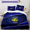 3pcs I-Internazionale Milano (5) Design Cover Set - HD Printed Bedding with 1 Cover and 2 Pillowcases - Perfect for Home and Dorm Decor