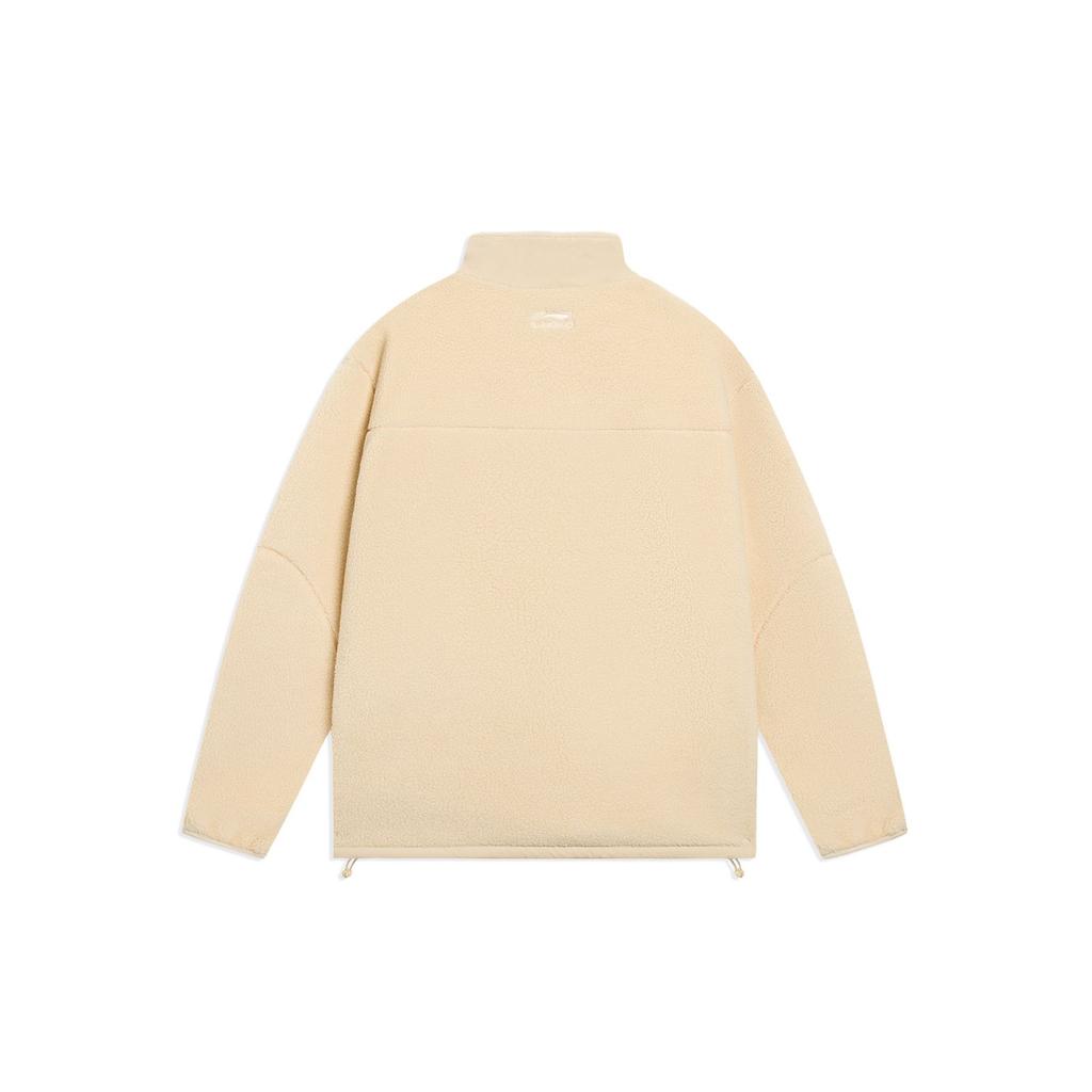 Lining Fleece-Lined Long-Sleeve Stand-Collar Sweater Unisex Tops AAES939-3