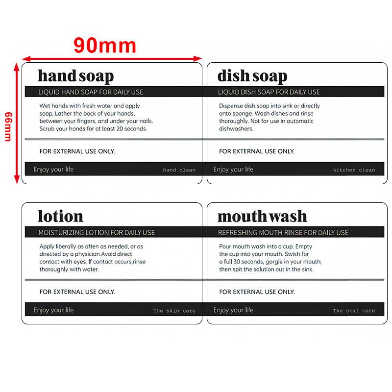 

Бутылка на 500 мл, бутылка с лосьоном и этикетками, черный/коричневый дозатор жидкого мыла и лосьона с насосом для раковины, ванной комнаты Labels-B