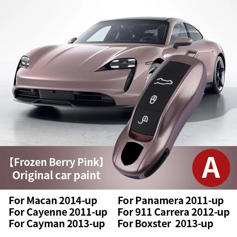Car Key Paint Protective Case Keyless Cover For Porsche Cayenne Mancan Panamera 911 718 Boxster Cayman Taycan Replacement Shell