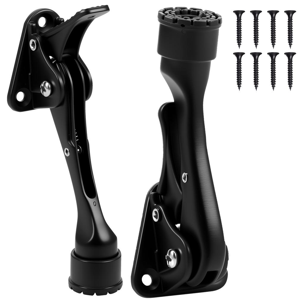 1Pc/2Pcs 5 Inch One Touch Adjustable Height Door Stop Zinc Alloy Door Stopper  Alloy Foot-Operated Lever Door Hardware