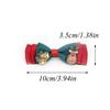 Handmade Christmas Hair Bows & Clips: Festive Santa Claus Decorations for Children