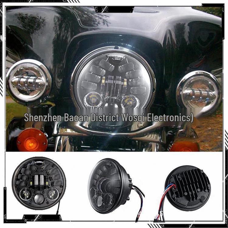 Gravity-Sensing Auxiliary Light for 5.75-Inch Harley Headlights