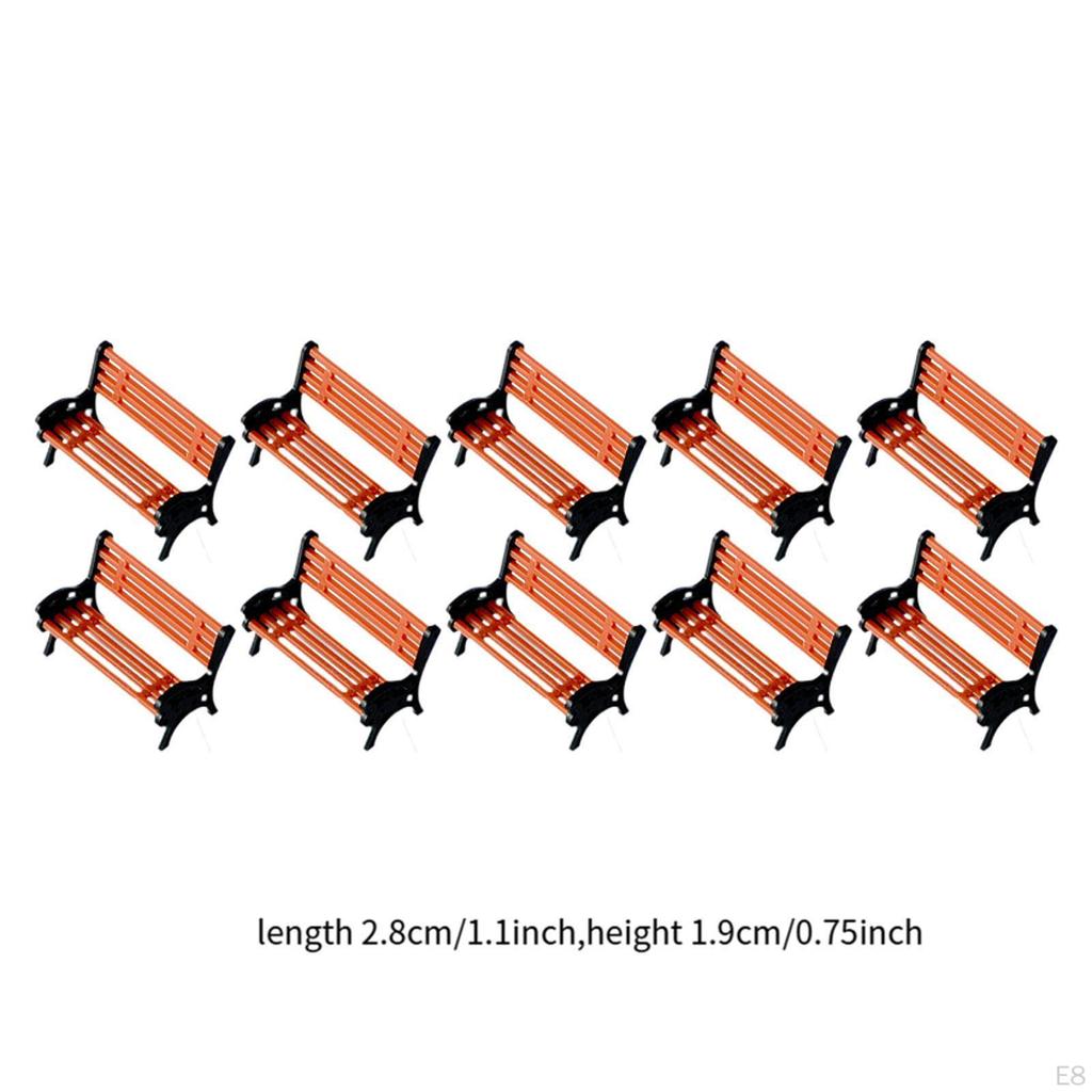 Miniature Bench for Dollhouse, Fairy Garden Accessory, Micro Landscape Item Display