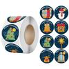 Cartoon Christmas Day Gift Stickers Decorative Sealing Sticker Diy Customisation Merry Christmasreward Self-Adhesive Labels Tape