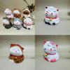 Wooden Cat Figurine Collectible Handcrafted Decor For Giftgiving And Celebrations