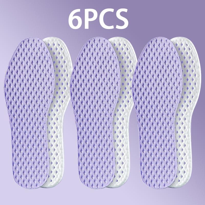 mesh breathable sports insoles Men's Women's summer cool insole Feet Running Sports Memory foam Shoe Sole Anti-odour Shoes Pads