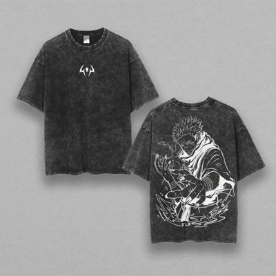 Gojo Satoru Jujutsu Kaisen T Shirt Men Women Tshirt Washed Cotton T-shirt Clothing Summer Short Sleeve Oversized Tees