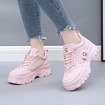 Spring Korean Version of The   Old Dad  Women Net Red Trainers Casual Thick Bottom Heightening Shoes Plus Size