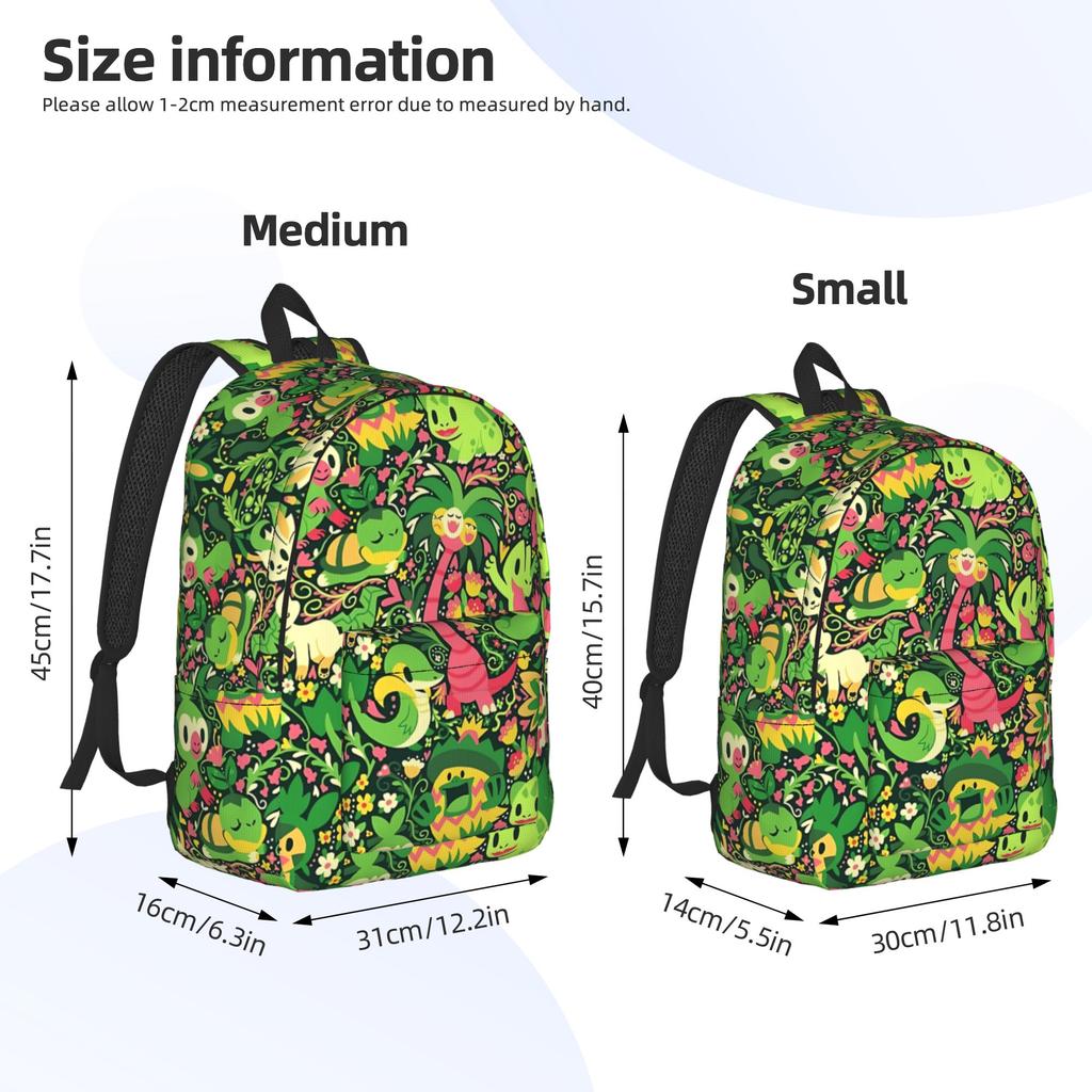 Fashion Cartoon Pokemon Theme Backpack  Mochilas Cool Travel Retro Washable Rucksack
