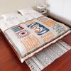 Bohemian Cotton Jacquard Throw Blanket and Bed Runner for Home or Hotel.