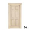 1:12 Maison de Poupée Simulation Porte Meubles Miniatures Bricolage Porte en Bois Accessoires Maison de Poupée