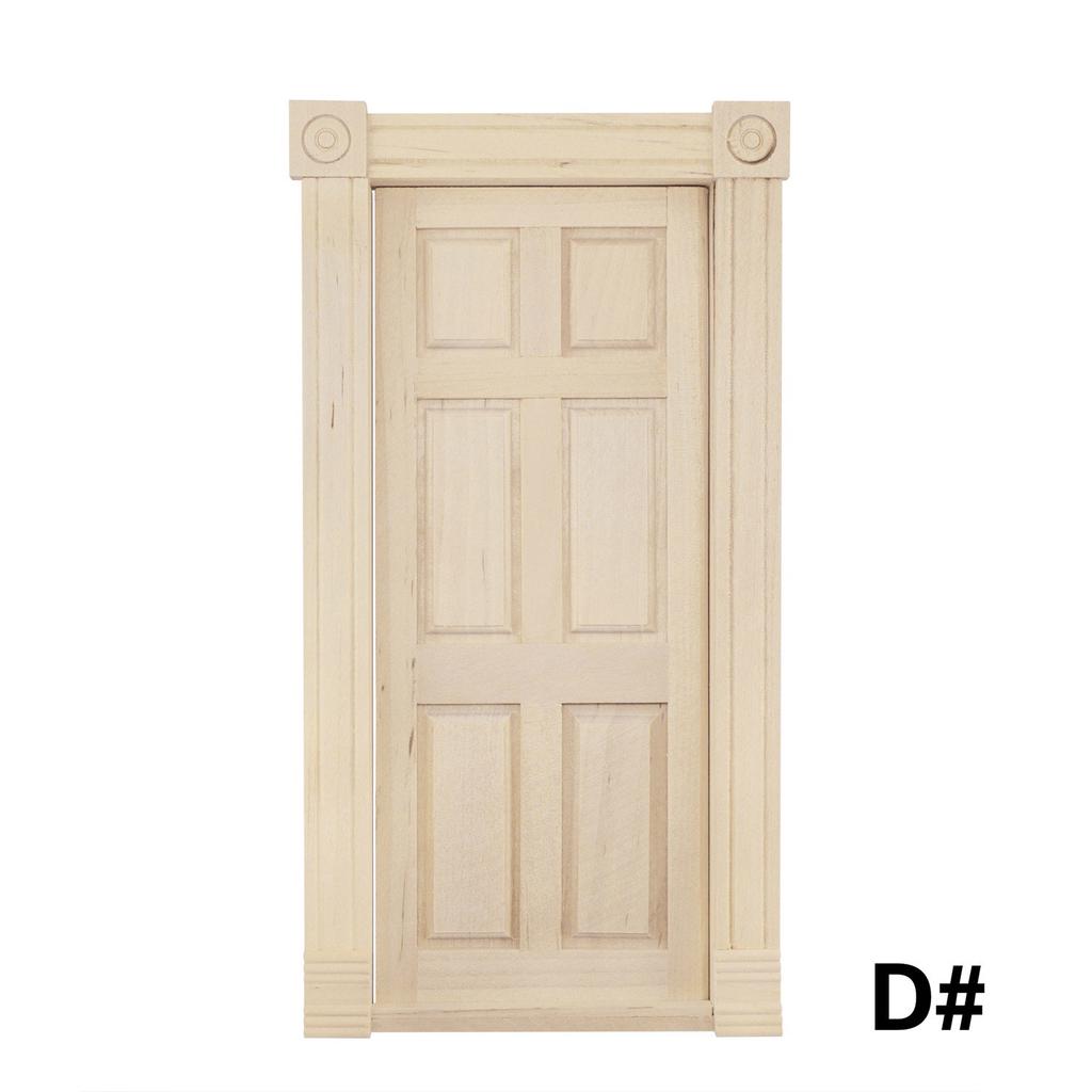 1:12 Maison de Poupée Simulation Porte Meubles Miniatures Bricolage Porte en Bois Accessoires Maison de Poupée