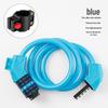Five-Digit Cross-Border Anti-Theft Bicycle Lock with Thickened Steel Cable and Bracket