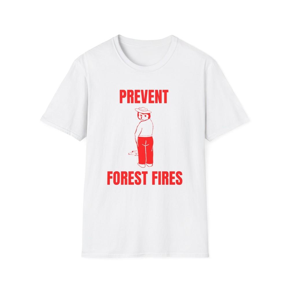 

smokey the bear parody 1970 s vintage design reproduction red tshirt Unisex T-Shirt S