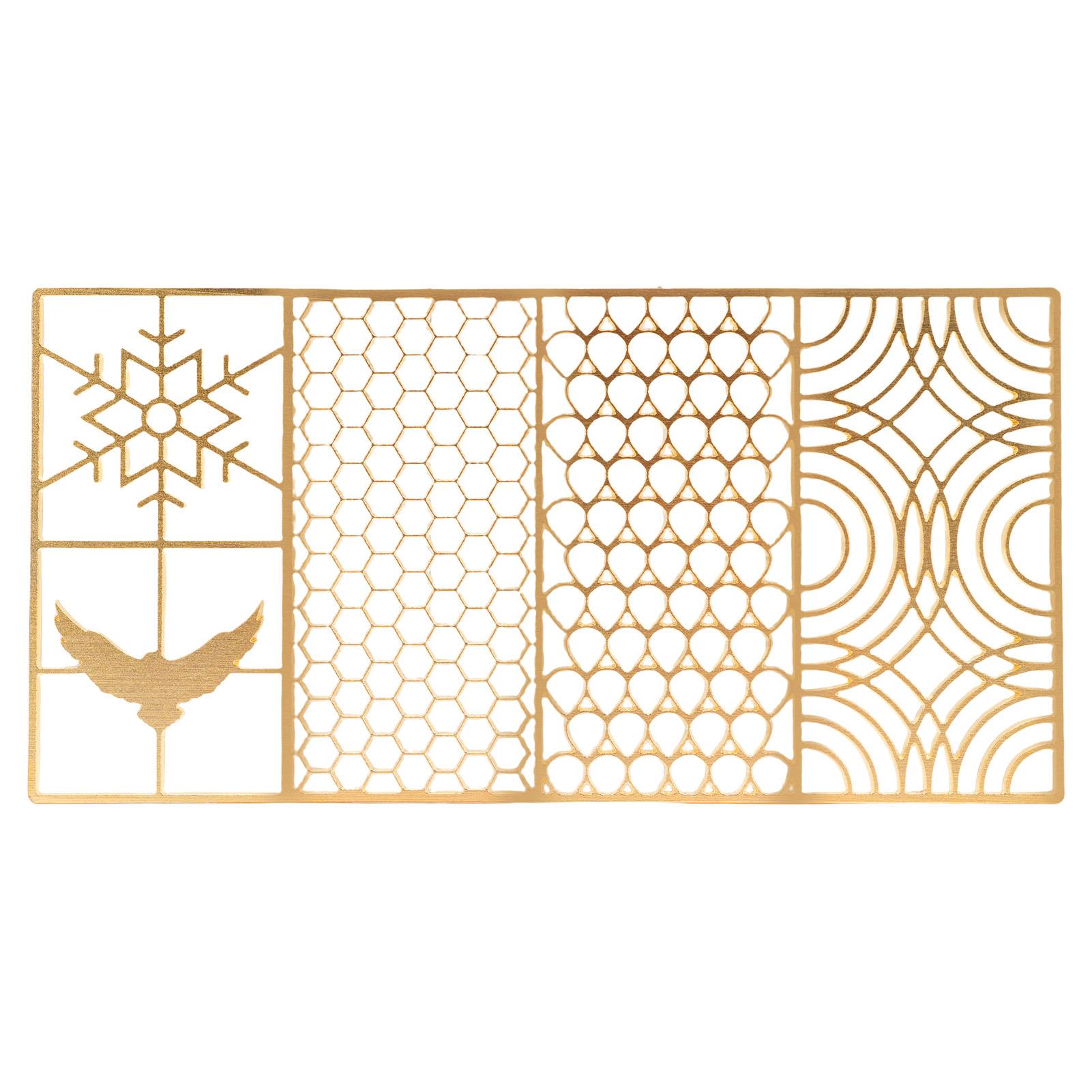 

Transparent Ice Stamp Tray Copper Ice Cube Stamp Fast Patterns for Bartender Accessories For Cocktail Lovers Professional Barte