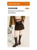 Women's 2026 Retro Plaid Woolen Chain High-Waist Bodycon A-line Skirt