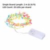 2pcs 2m Length Vine String Lights Fabric Leaves Design Color Leaves Light  Home Decoration