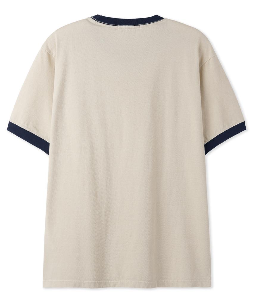 BASEMOMENT Pigment Washing Ringer Pocket Tea Cream