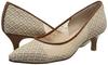 Carino CALF33016 Women's Beige Pumps, Size 23.0 cm