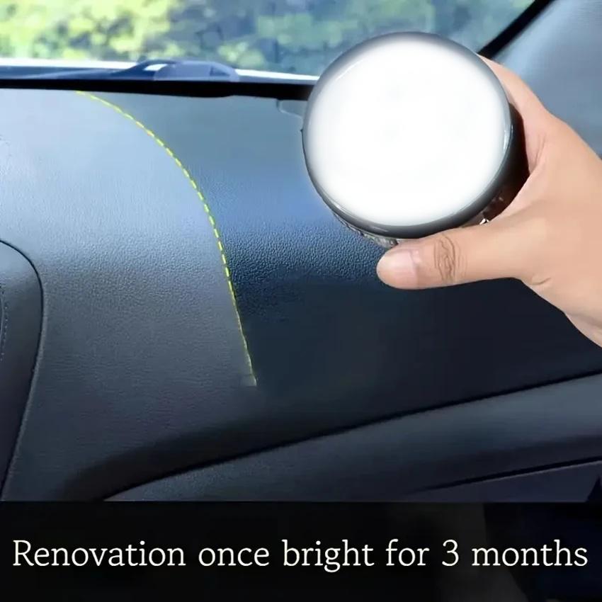Car interior renovation wax - Plastic parts repair agent, tire protection and gloss, RV interior repair agent
