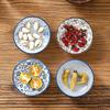 1/6pcs Japanese Style Mini Ceramic Plate Soy Sauce and Vinegar Dipping Plate Snack Plate Family Desktop Fruit Dessert Plate