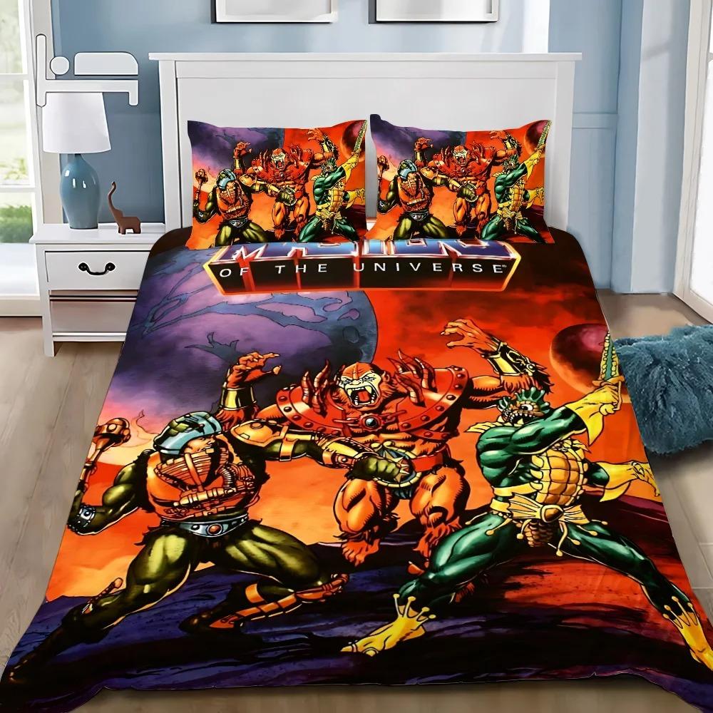 Duvet Cover Set H-He Man And The Masters of the Universe Bedding Set Bedroom Decoration Adult Boys Gift Single Double Size