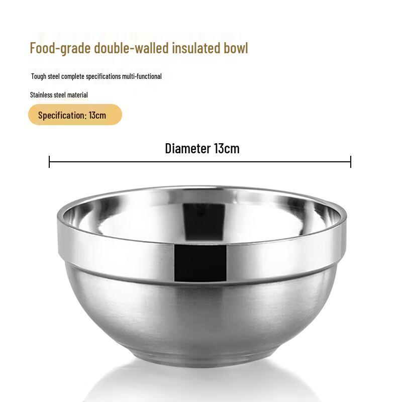 KORDCO Double-Layer Insulated Stainless Steel Bowls 13cm Diameter