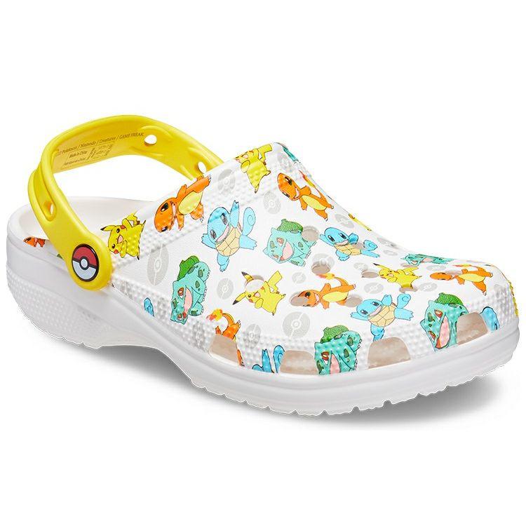 Crocs Pokémon X Classic Clog Starters Unisex Sneakers White Multi 207765-94S