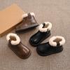 New Winter Shoe Versatile Soft Soled Cotton Shoe Anti Slip Casual Warm Cotton Boot Exquisite Princess Girl Shoe Retro Ankle Boot