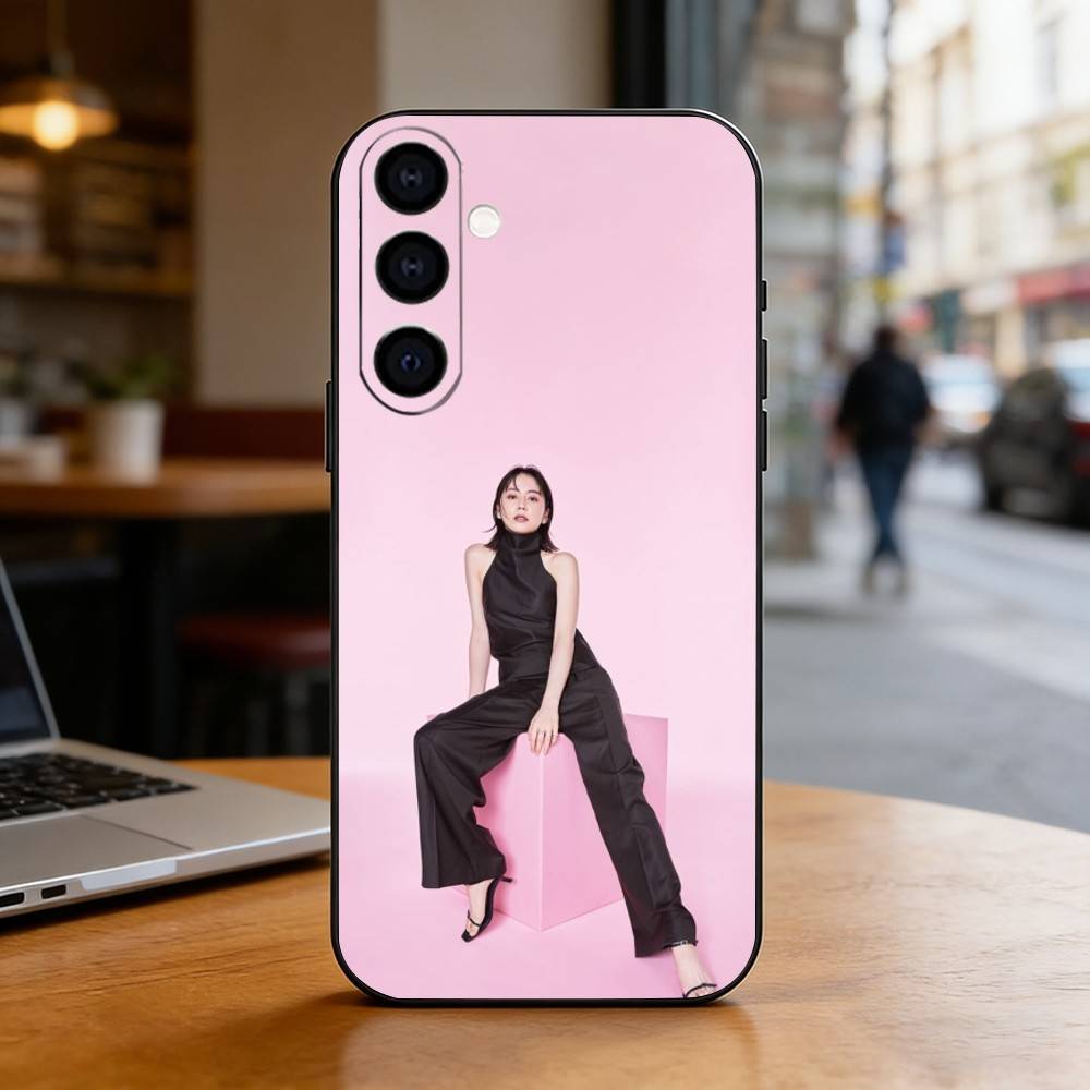 Japanese actress M-Masami Nagasawa Phone Case Black Silicone Soft For Samsung Galaxy A73,A72,A71,A70,A53,A52,A51