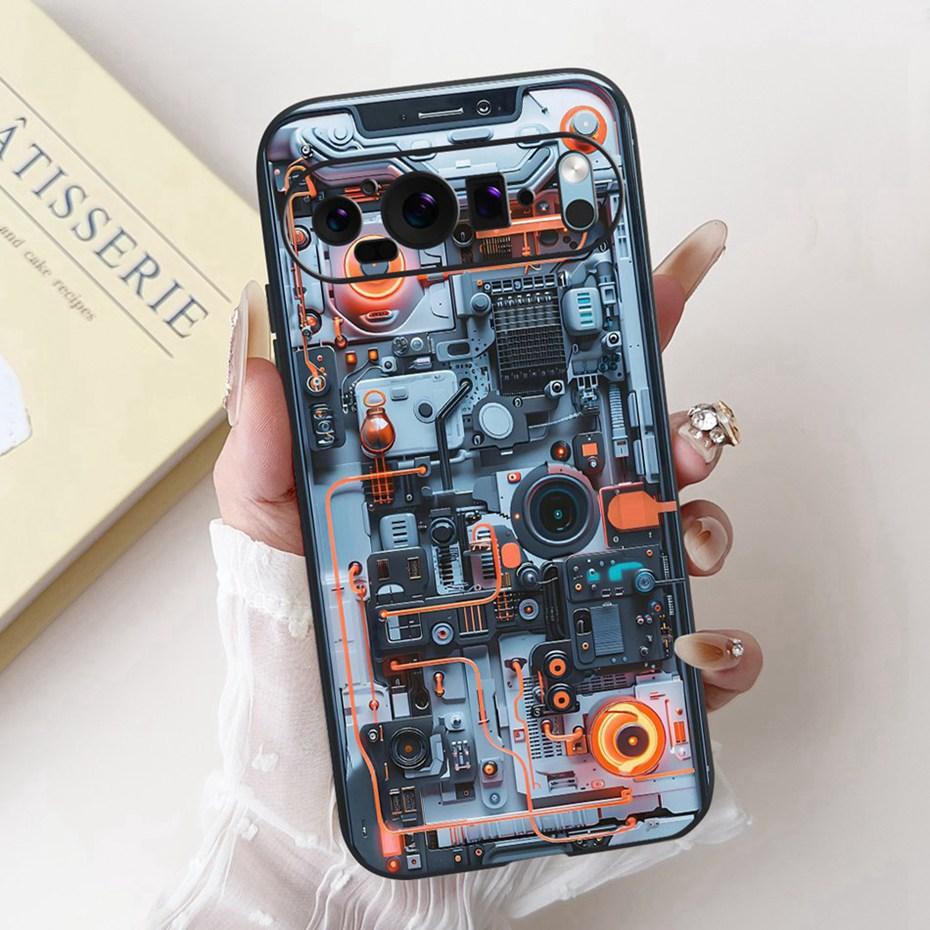 Fashion Painting Phone Case For Google Pixel 9 Pro 9A Black Silicone Soft Cover For Google Pixel9 9A 9Pro Cases Bumpers