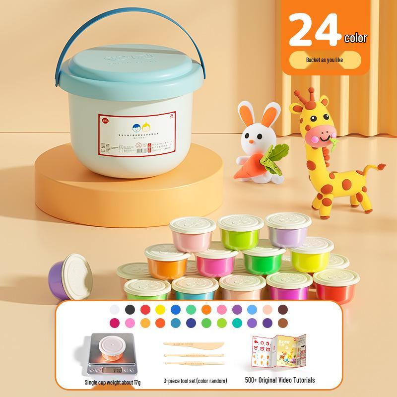 

24-цветная сверхлегкая моделирующая глина для детей - Развивающий пластилин для детского сада и начальной школы