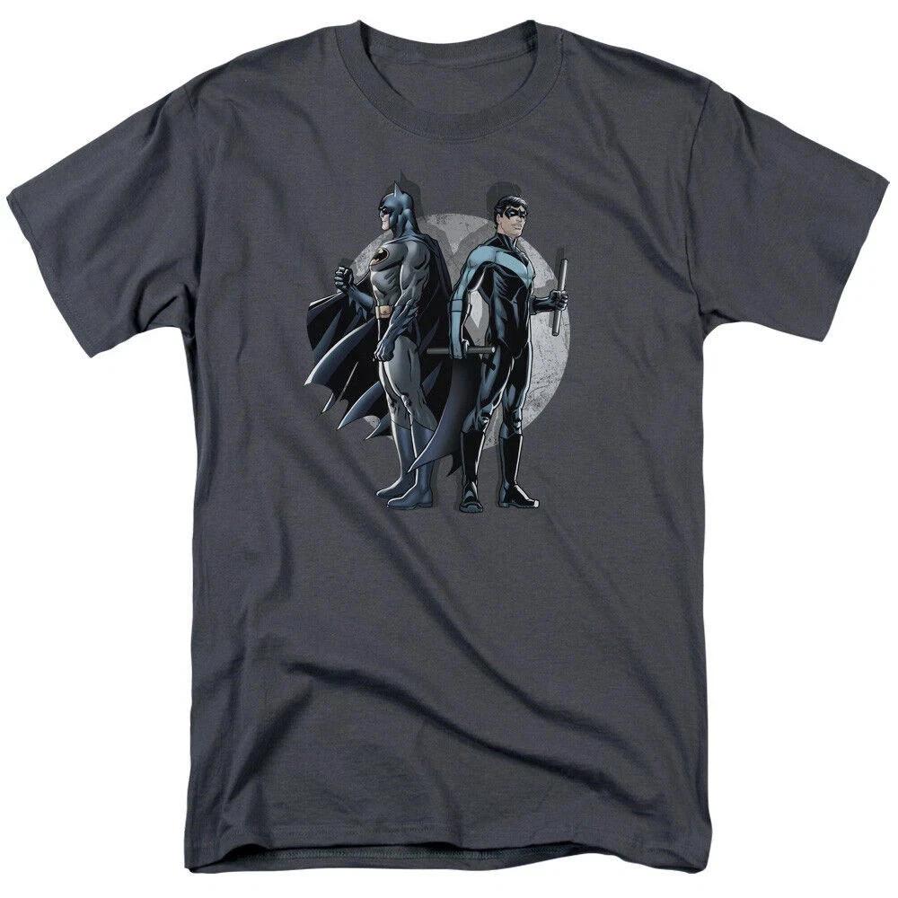 Batman Mens Batman & Nightwing Spotlight Comic Graphic Shirt New Small 2XL