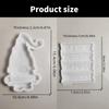 Flexible Silicone Mold Santa Claus Figurine Decoration Making Mould Temperature Resistant Mould for Christmas Ornament