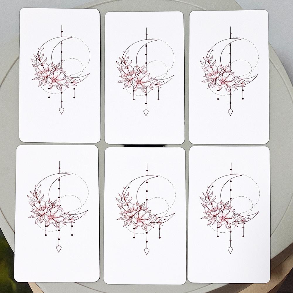 Rose Rider Tarot Deck 11*6.2cm in Tin Box - 78 Classic Vintage Pink Tarot Cards with Guidebook, Aesthetic Rose Pink