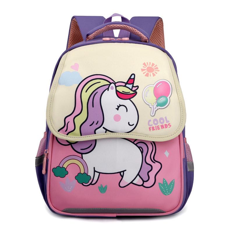 Adorable Kids School Backpack With Cute Cartoon Design And Lightweight Large Capacity For Boys And Girls