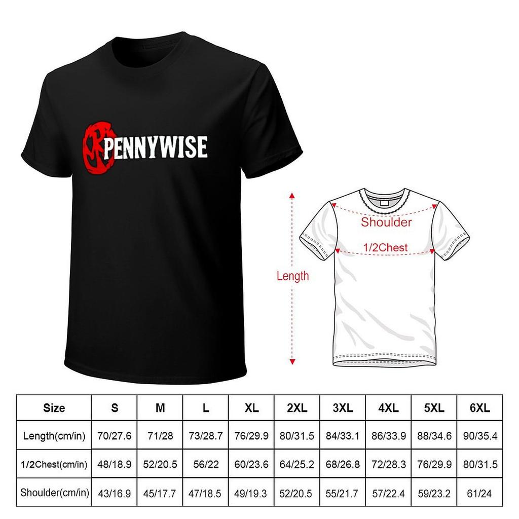 Pennywise logo TShirt luxury tshirt aesthetic clothes anime shirts men
