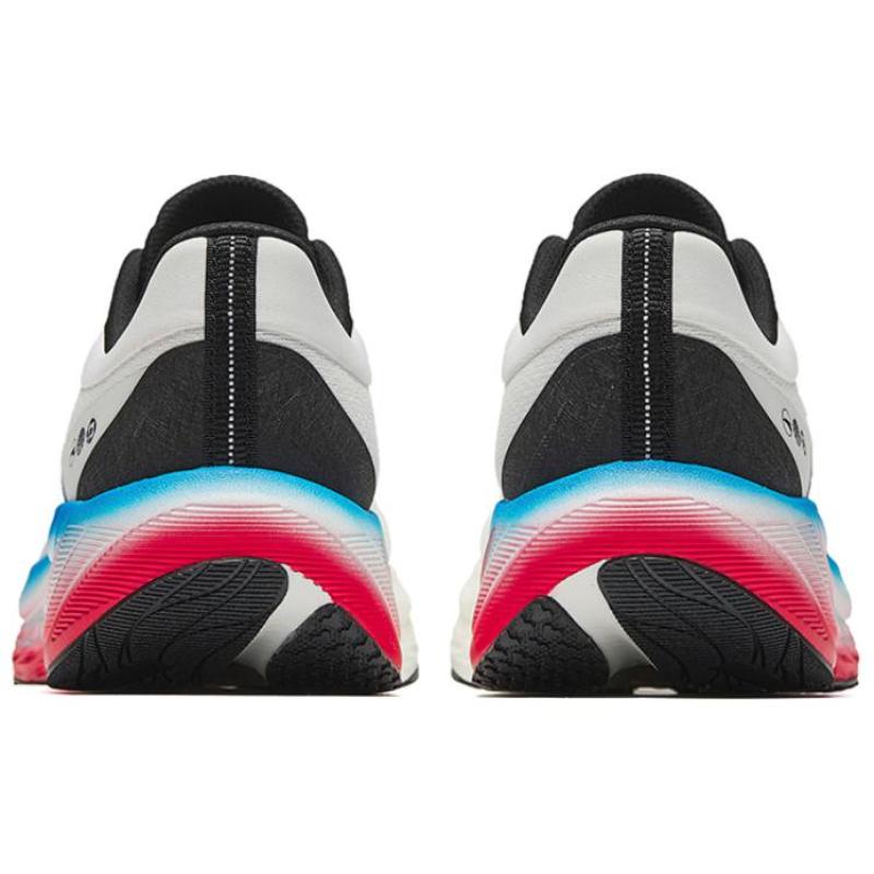 Anta Pg7 Textile, Rubber Abrasion Resistant Low Top Long Distance Running Shoes Men's White Blue Red Sneakers