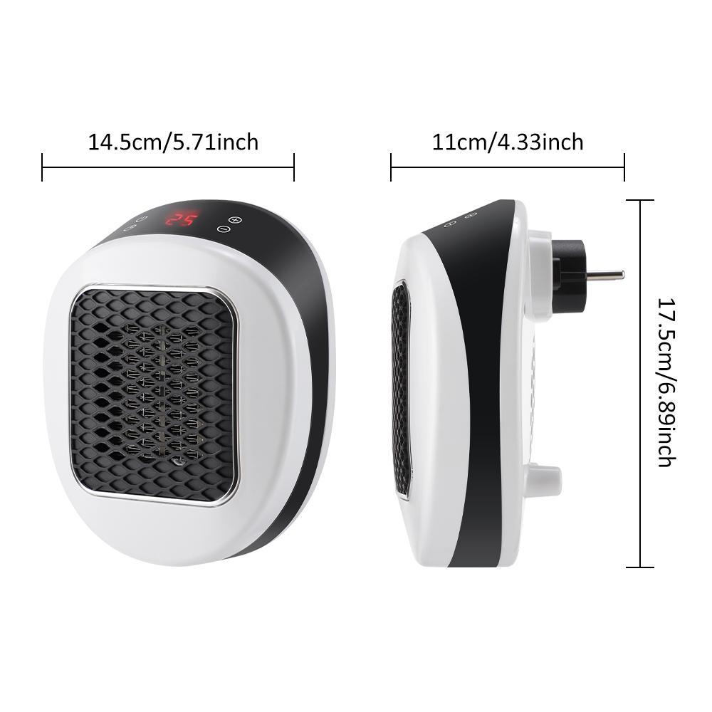 Wall Outlet Space Portable Electric Heater Room Heater Home Appliance Warm Air Blower Winter Fast Warmer Machine Remote Control