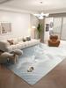 Nordic Style Textured Area Rug for Living Room Bedroom Oversized Machine Washable Non-Slip Soft Floor Mat
