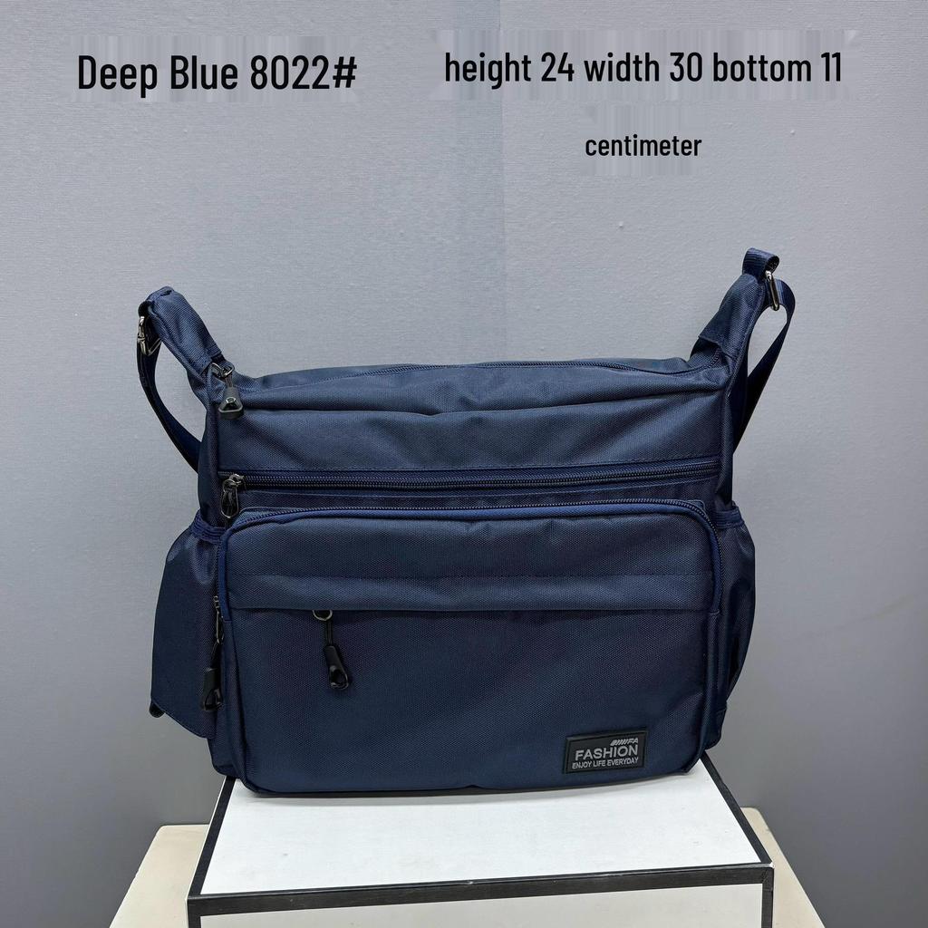 Men's Large Capacity Oxford Cloth Shoulder Bag for Travel and Work