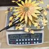 Metal Sunflower & Bee Wind Spinner: Creative Garden Windmill