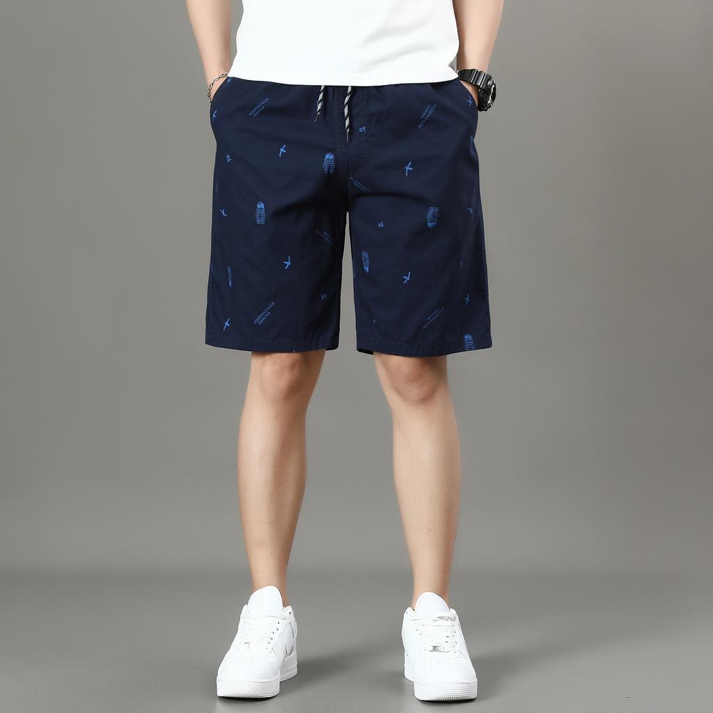 Men's Light Weight Beach Shorts Summer Casual Sweat Shorts Baggy Sports Wide Leg Print Gym Running Shorts