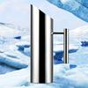1/2L Fruit Juice Pitcher Kitchen Cold Wine Pitcher Stainless Steel Ice Cold Freeze Water Pot Kettle for Bar Hotel KTV Restaurant
