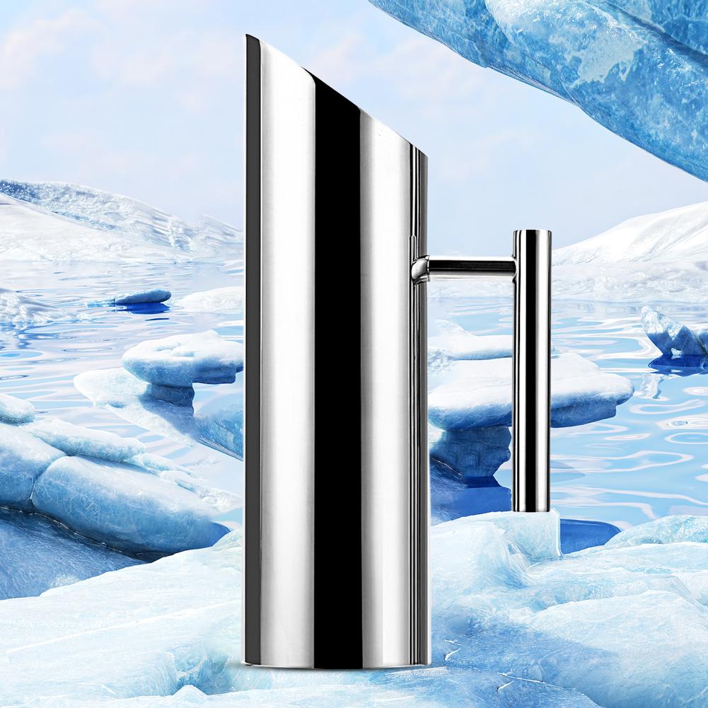 1/2L Meyve Suyu Sürahisi Mutfak Soğuk Şarap Sürahisi Paslanmaz Çelik Buz Gibi Dondurulmuş Su Sürahisi Kettle Bar Otel KTV Restoran için