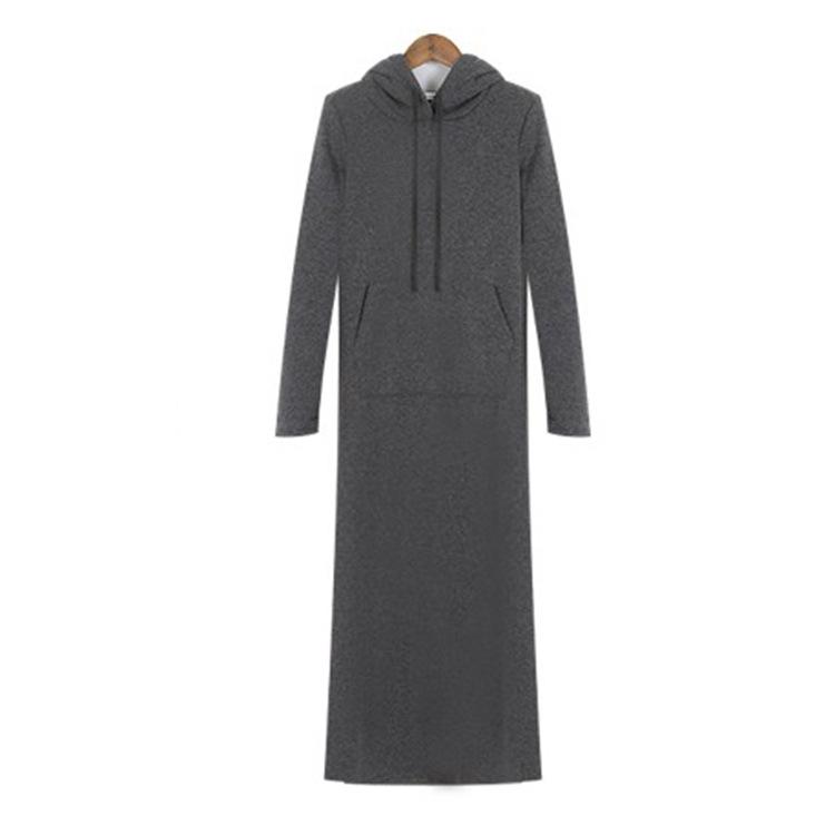 

Платье большого размера для женщин осень-зима из кашемира с длинными рукавами 11XL темно серый